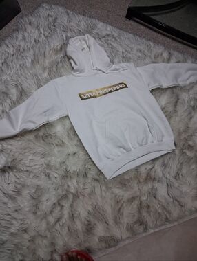 White Hoodie Sweatshirt for Men
